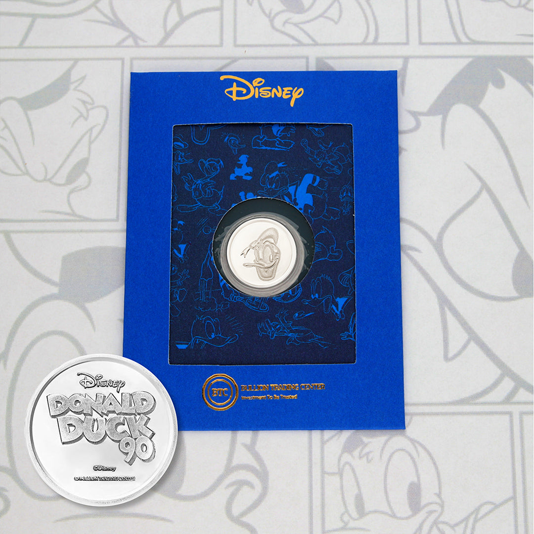 Disney 10 Grams Donald Silver Coin 999.0 Silver - FKJCONSLM9866