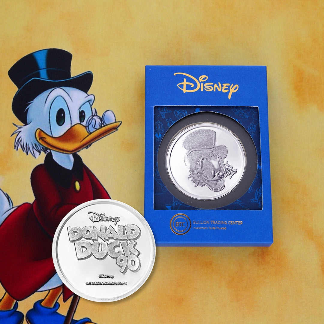 Disney Uncle Scrooge Silver Coin 999.0 Silver - FKJCONSLM9870