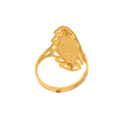 Gold Filigree Design Ring 21KT - FKJRN21K8846