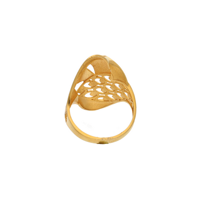 Gold Amory Stud Design Ring 21KT - FKJRN21K8848