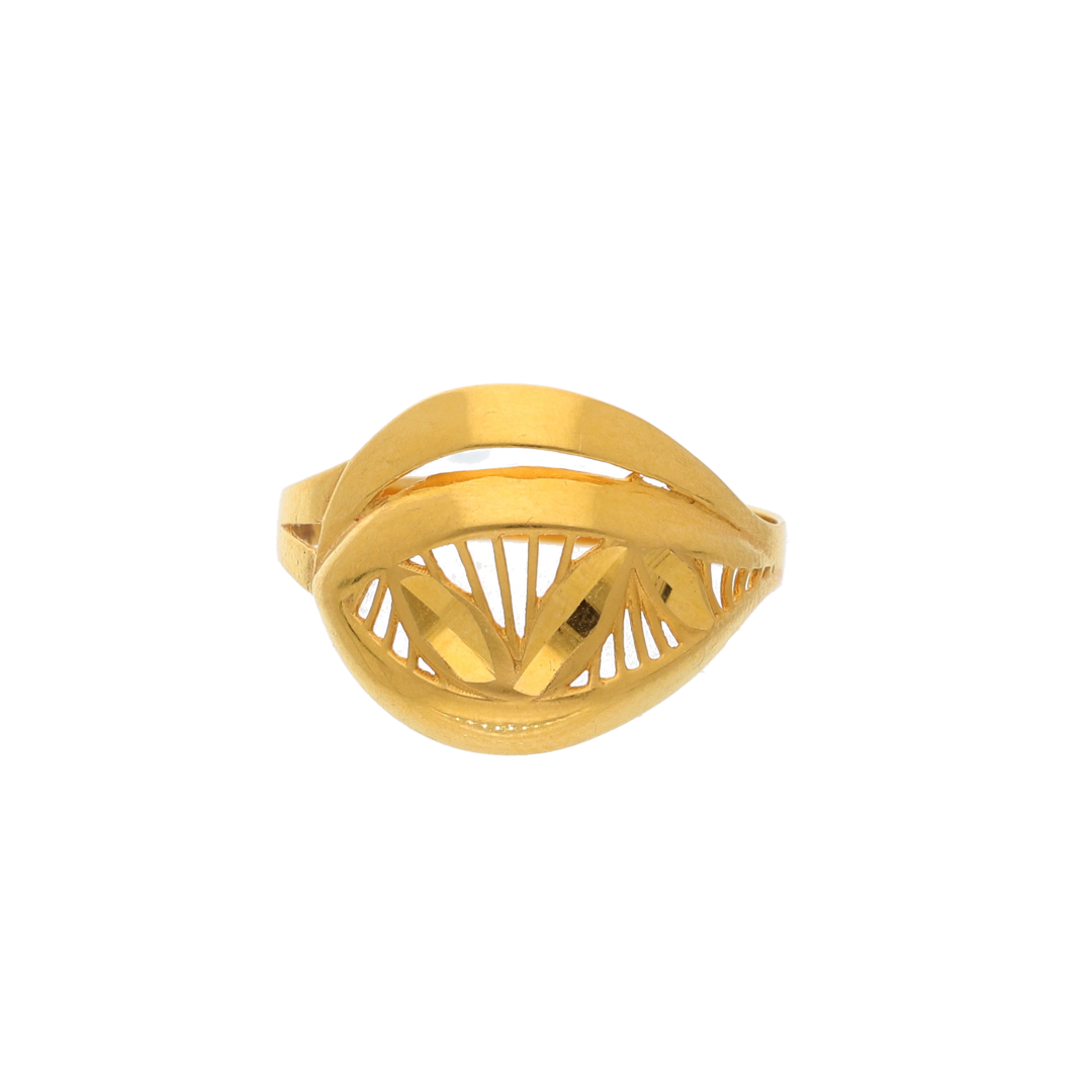 Gold Casting Design Ring 21KT - FKJRN21K8850