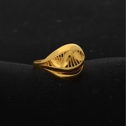 Gold Casting Design Ring 21KT - FKJRN21K8850