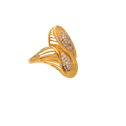 Gold Vighnaharta Design Ring 21KT - FKJRN21K8845