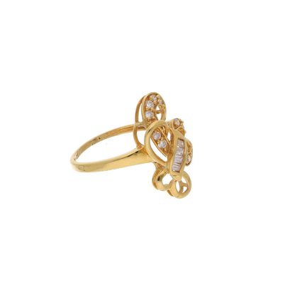 Gold Heidi Design Ring 21KT - FKJRN21K8857