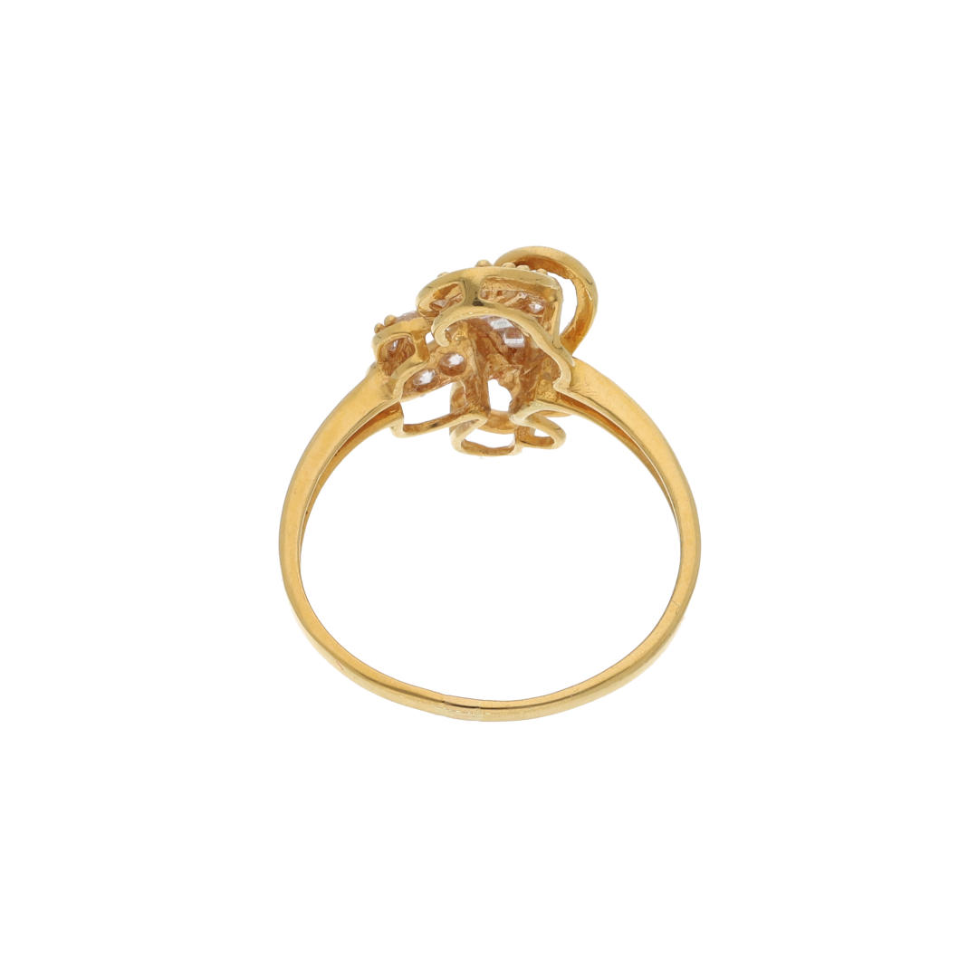 Gold Heidi Design Ring 21KT - FKJRN21K8857