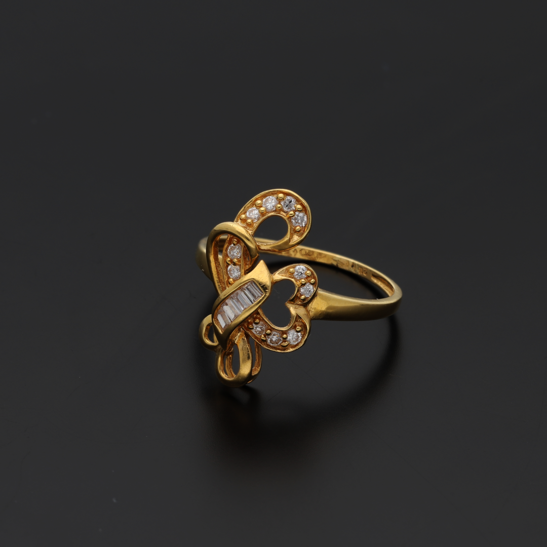 Gold Heidi Design Ring 21KT - FKJRN21K8857