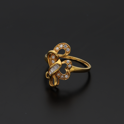 Gold Heidi Design Ring 21KT - FKJRN21K8857