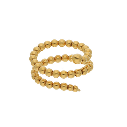 Gold Niata Beads Design Ring 21KT - FKJRN21K8859