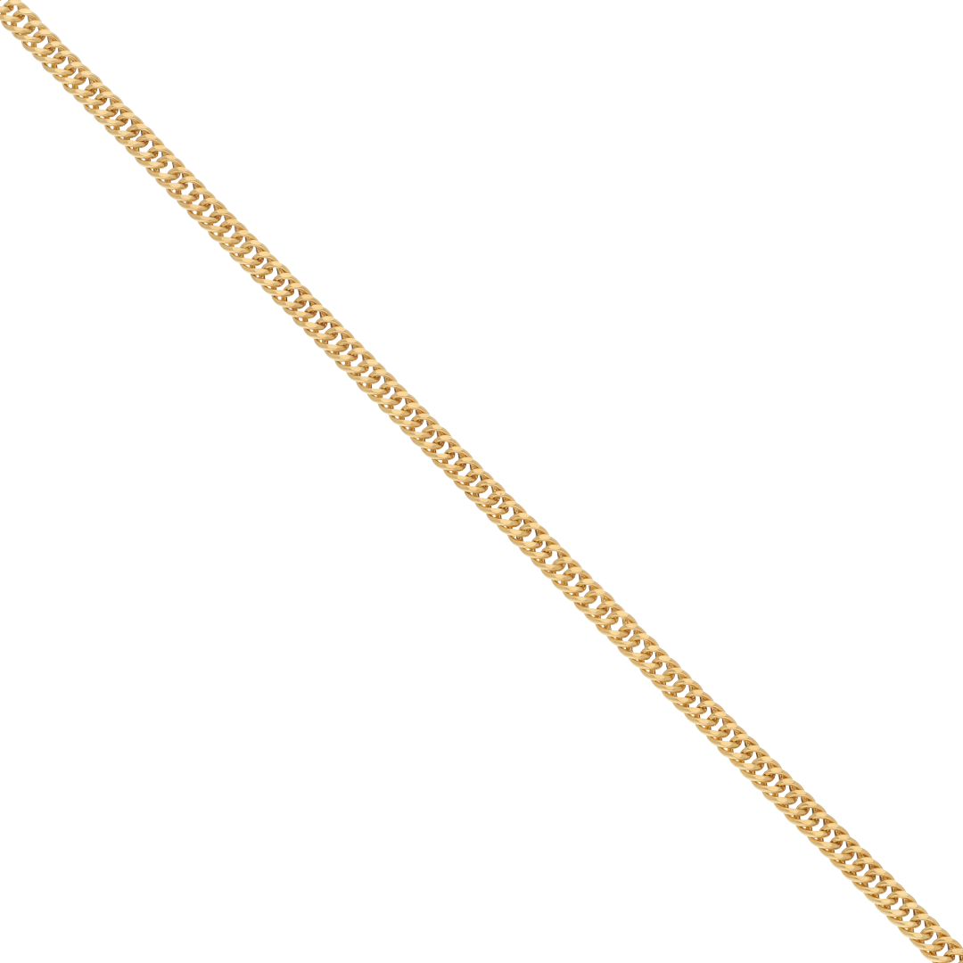 Gold 18 Inches Curb Chain 18KT - FKJCN18K8912