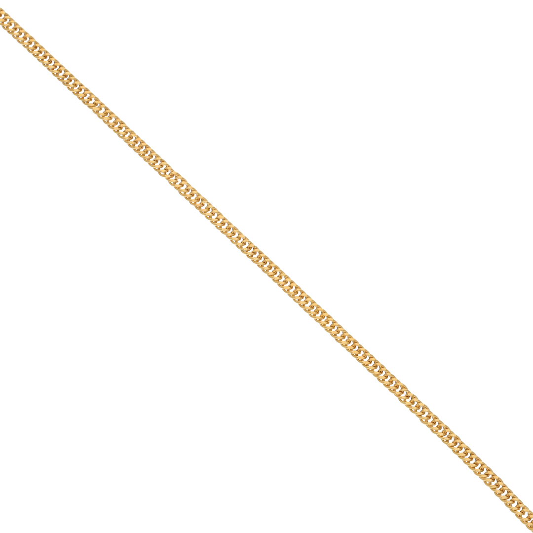Gold 18 Inches Curb Chain 18KT - FKJCN18K8913