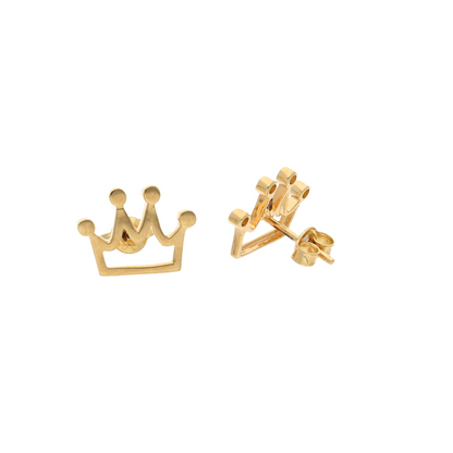 Gold Crown Shaped Pendant Set (Necklace, Earrings and Ring) 18KT - FKJNKLST18K8917