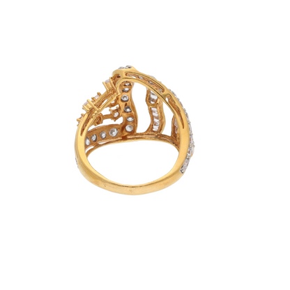 Gold Gleaming Stuller Design Ring 21KT - FKJRN21K9039