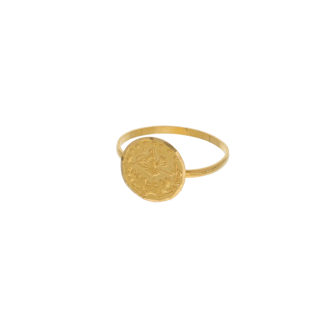 Gold Ottoman Style Ring 21KT - FKJRN21K9048