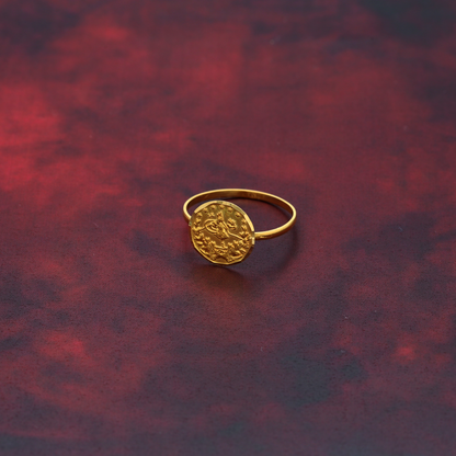 Gold Ottoman Style Ring 21KT - FKJRN21K9048