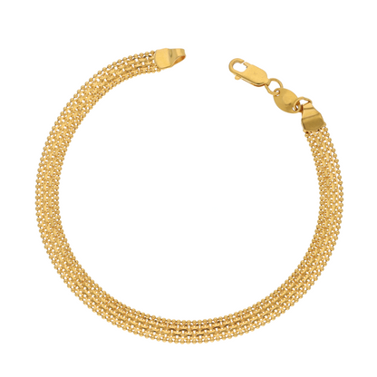 Gold Iris Design Bracelet 21KT - FKJBRL21K9054