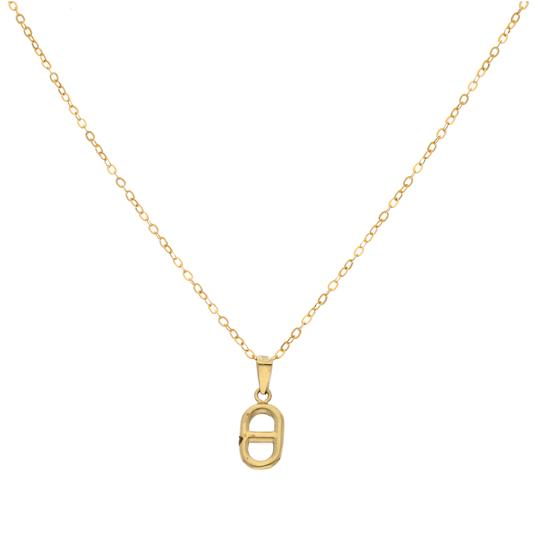 Gold Necklace (Chain with Hermès O'Maillon Pendant) 18KT - FKJNKL18K9169