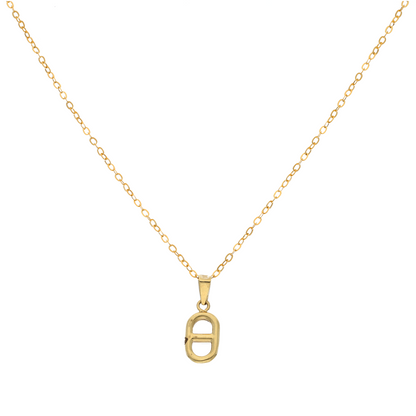 Gold Necklace (Chain with Hermès O'Maillon Pendant) 18KT - FKJNKL18K9169