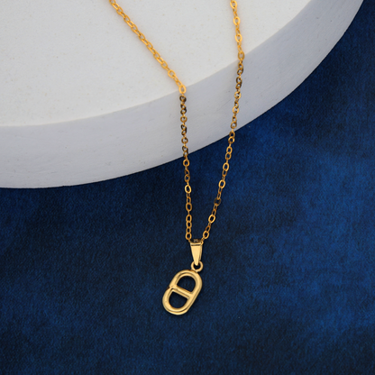 Gold Necklace (Chain with Hermès O'Maillon Pendant) 18KT - FKJNKL18K9169