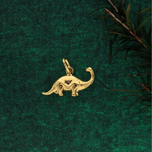 Gold Dinosaur Pendant 18KT - FKJPND18K9180