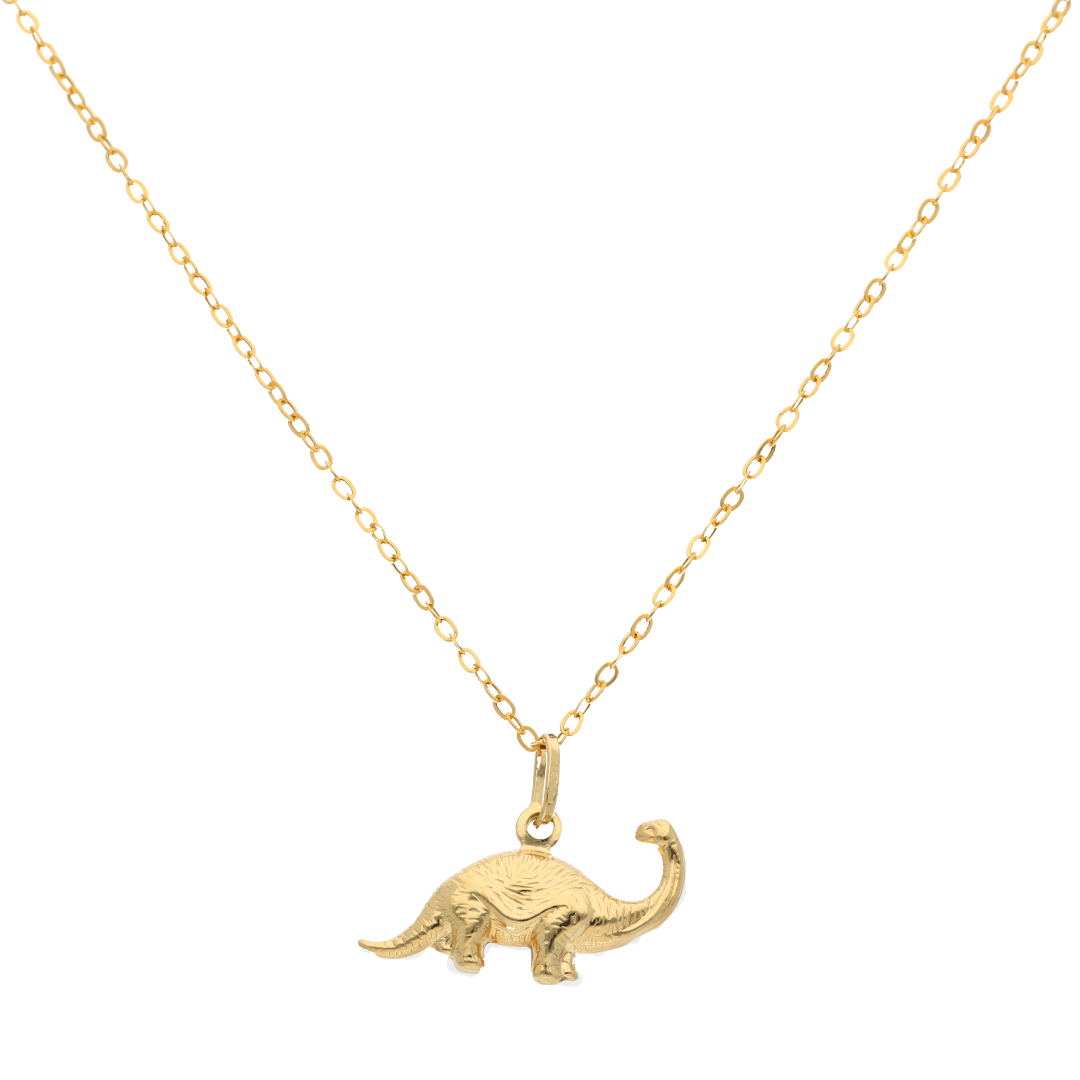 Gold Necklace (Chain with Dinosaur Pendant) 18KT - FKJNKL18K9180