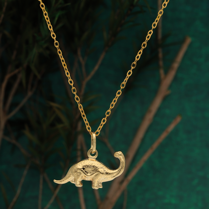 Gold Necklace (Chain with Dinosaur Pendant) 18KT - FKJNKL18K9180