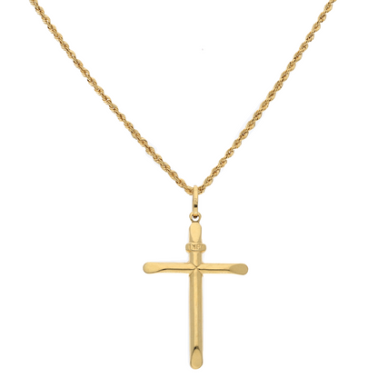 Gold Necklace (Chain with Holy Cross Shaped Pendant) 18KT - FKJNKL18K9200