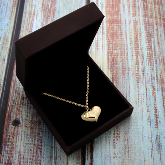 Gold Necklace (Chain with Heart Shaped Pendant) 18KT - FKJNKL18K9202