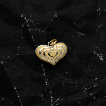 Gold Heart Shaped Pendant 18KT - FKJPND18K9202