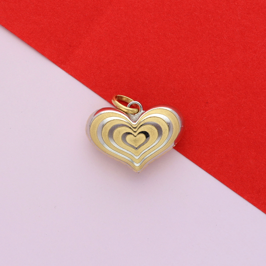 Gold Heart Shaped Pendant 18KT - FKJPND18K9202