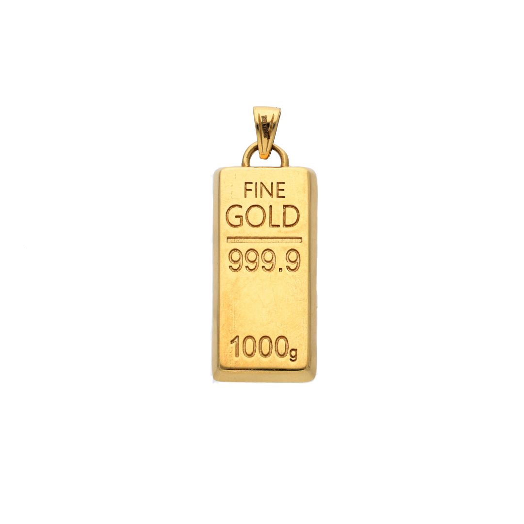 Gold Gold Bar Shaped Pendant 18KT - FKJPND18K9213