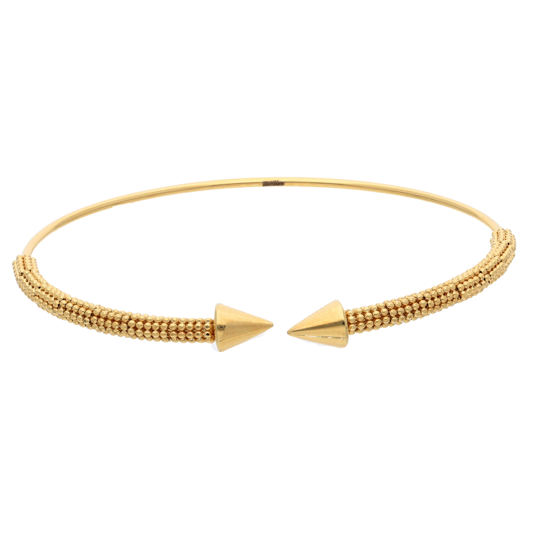 خاتم ذهب رائع على شكل مخروطي عيار 18 قيراطًا - FKJBNG18K9214