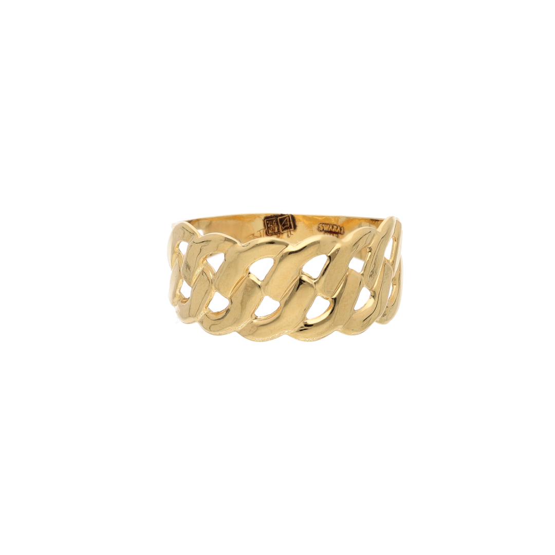 Gold Classy Ring 18KT - FKJRN18K9237