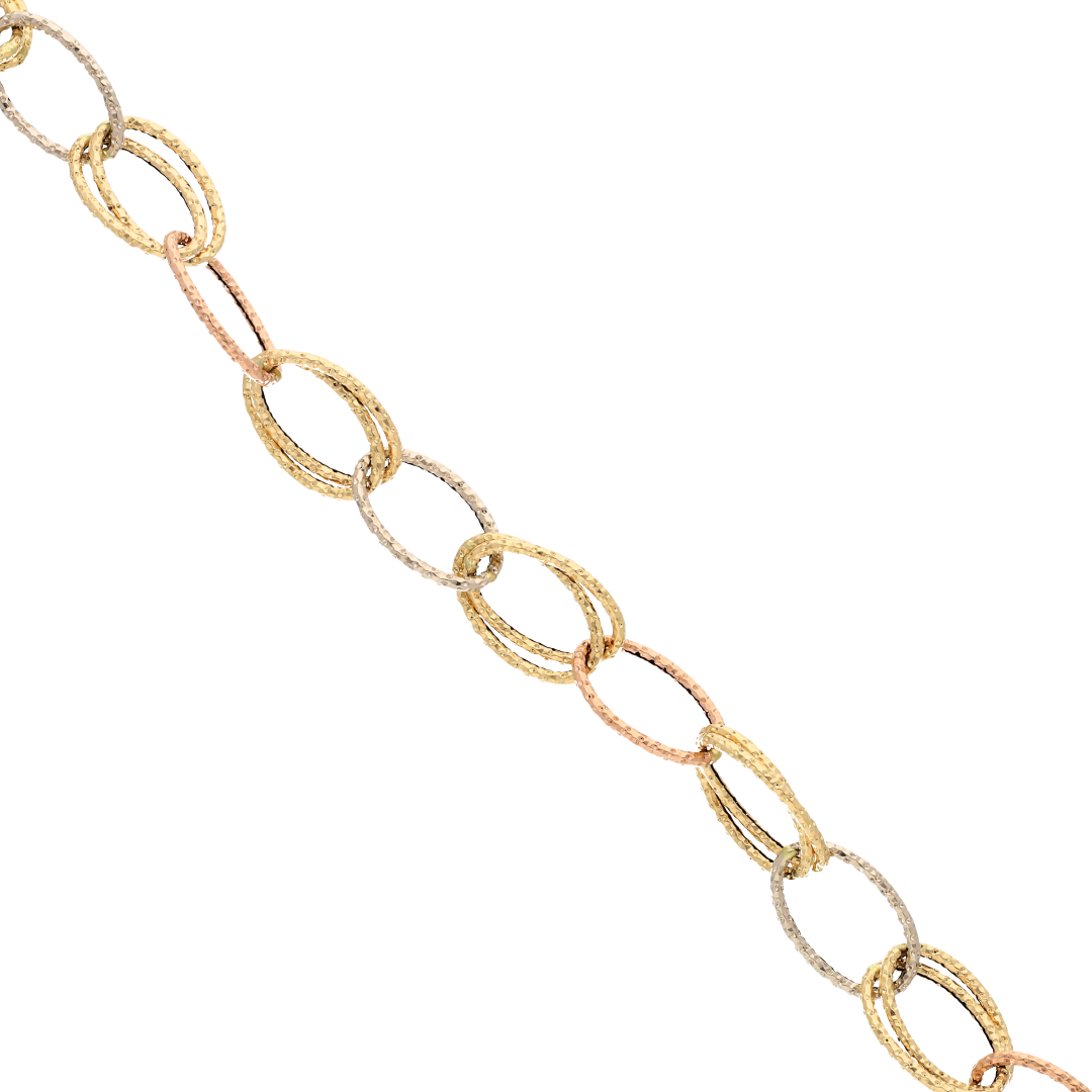 Gold Curb Bracelet 18KT - FKJBRL18K9305