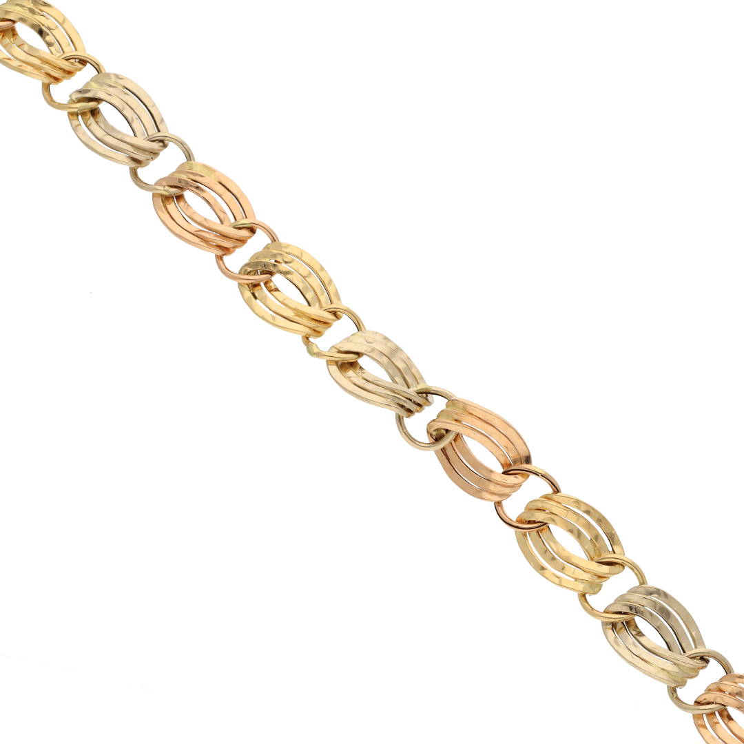 Gold Heavy Vintage Bracelet 18KT - FKJBRL18K9306