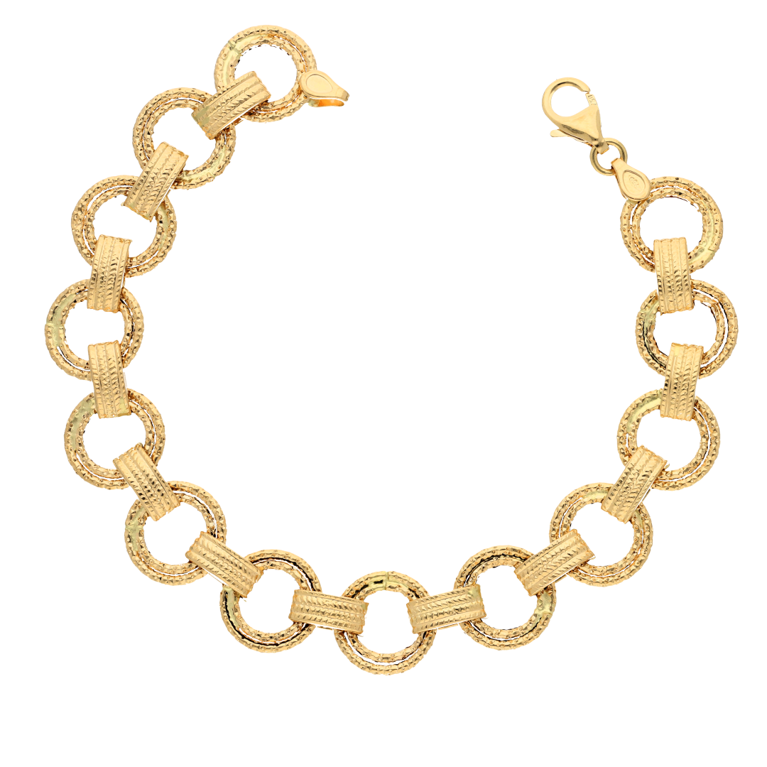 Gold Link Bracelet 18KT - FKJBRL18K9301