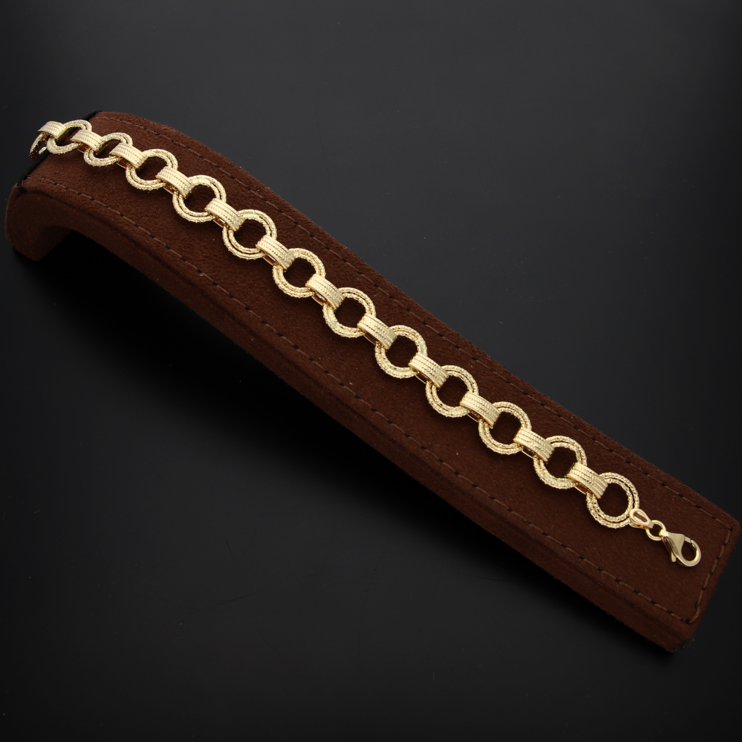 Gold Link Bracelet 18KT - FKJBRL18K9301