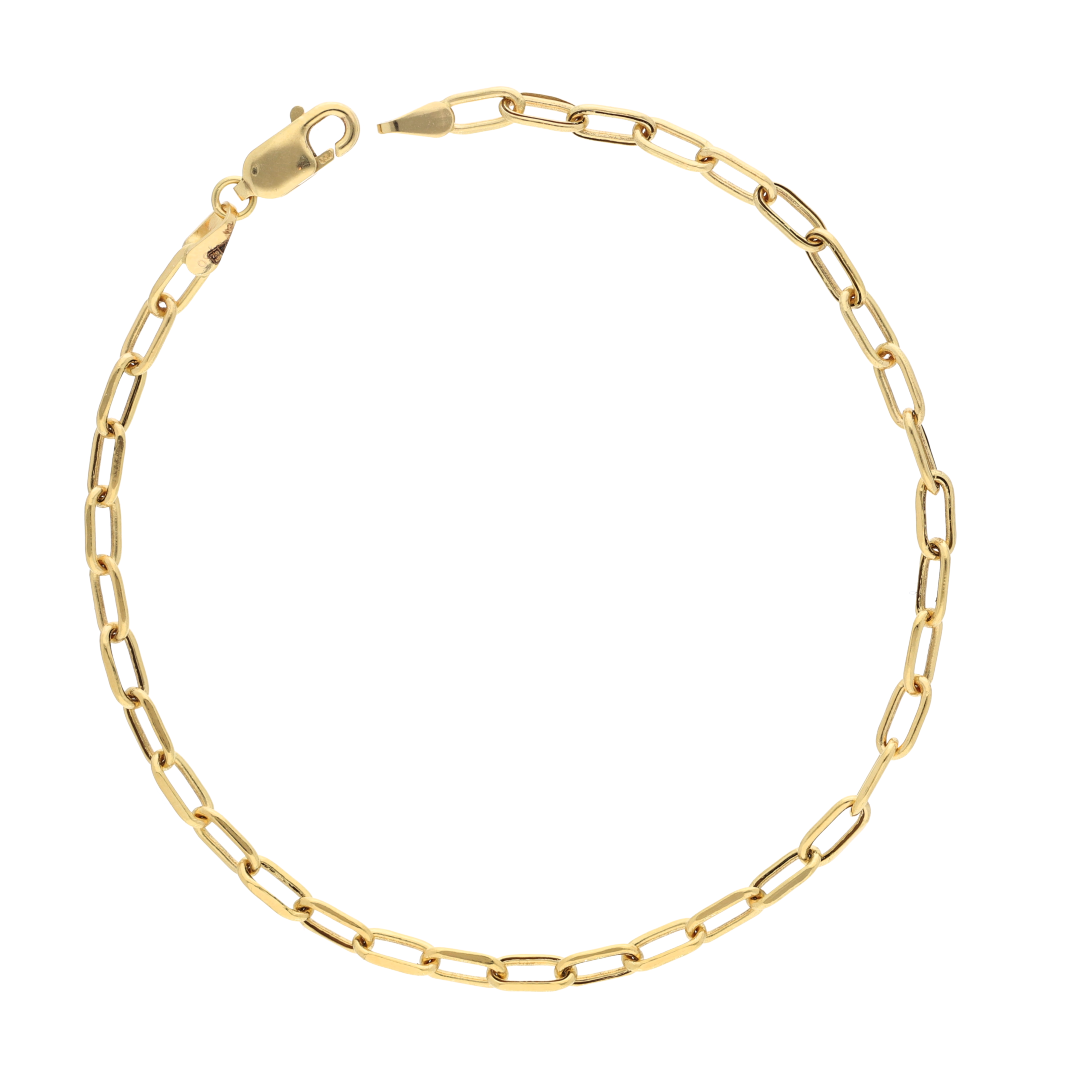 Gold Link Curb Bracelet 18KT - FKJBRL18K9313