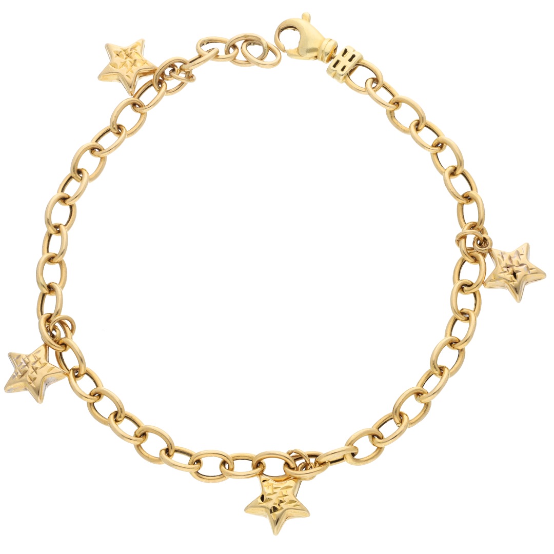 Gold Club Stolen Star Bracelet 18K - FKJBRL18K9319