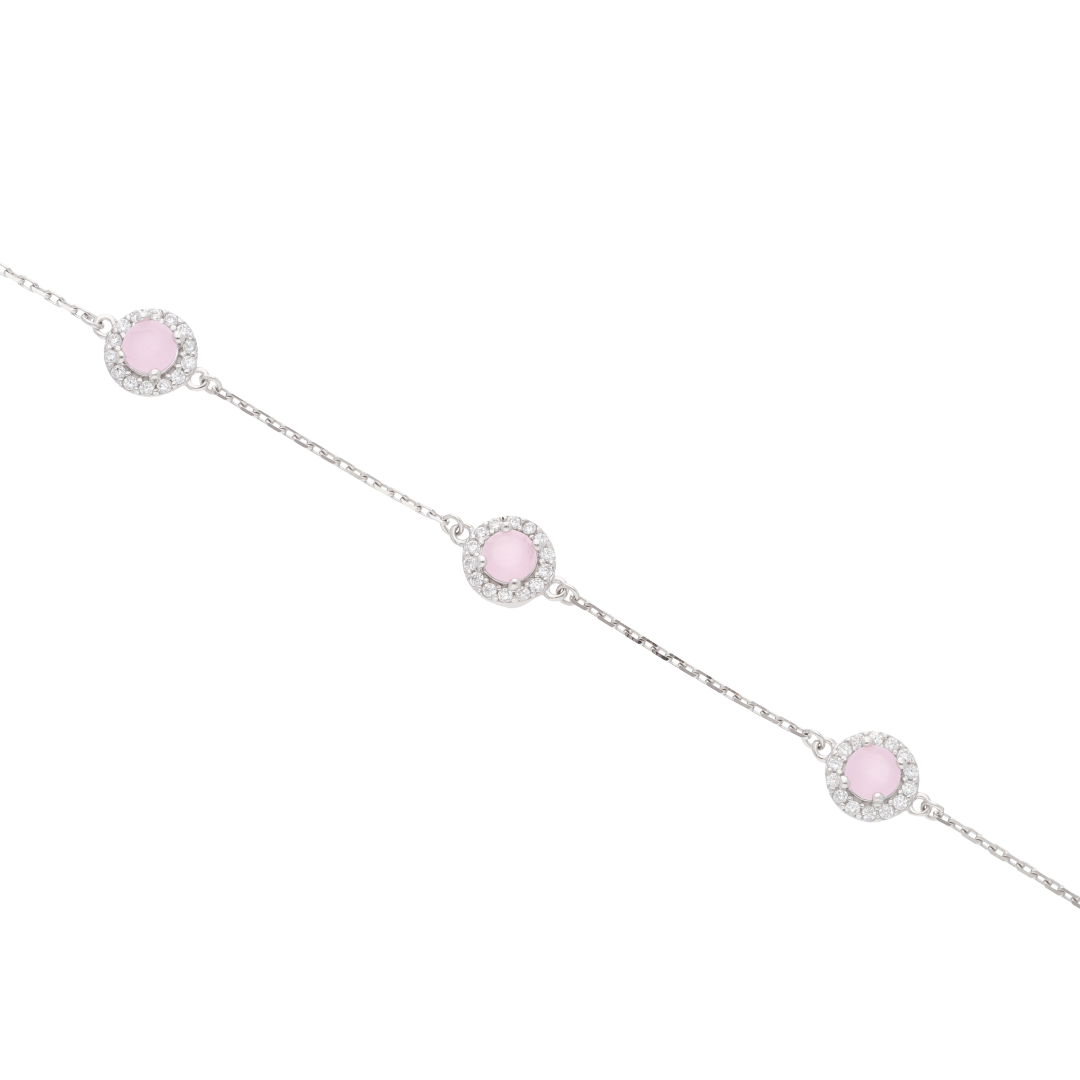 Sterling Silver 925 Round Shaped Anklets- FKJANKLSL9361