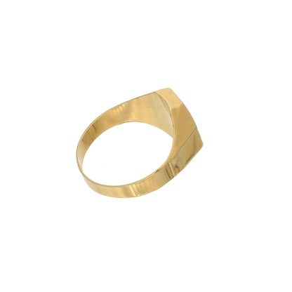 Gold Classy Stud Design in Ring 18KT - FKJRN18K9436