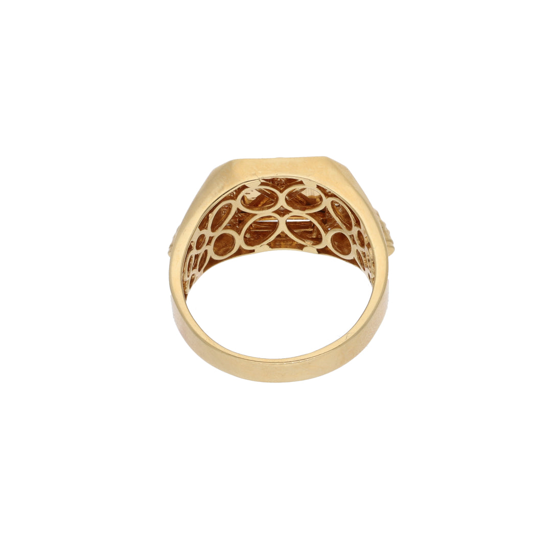 Gold Skull Design in Men's Ring 18KT - FKJRN18K9429