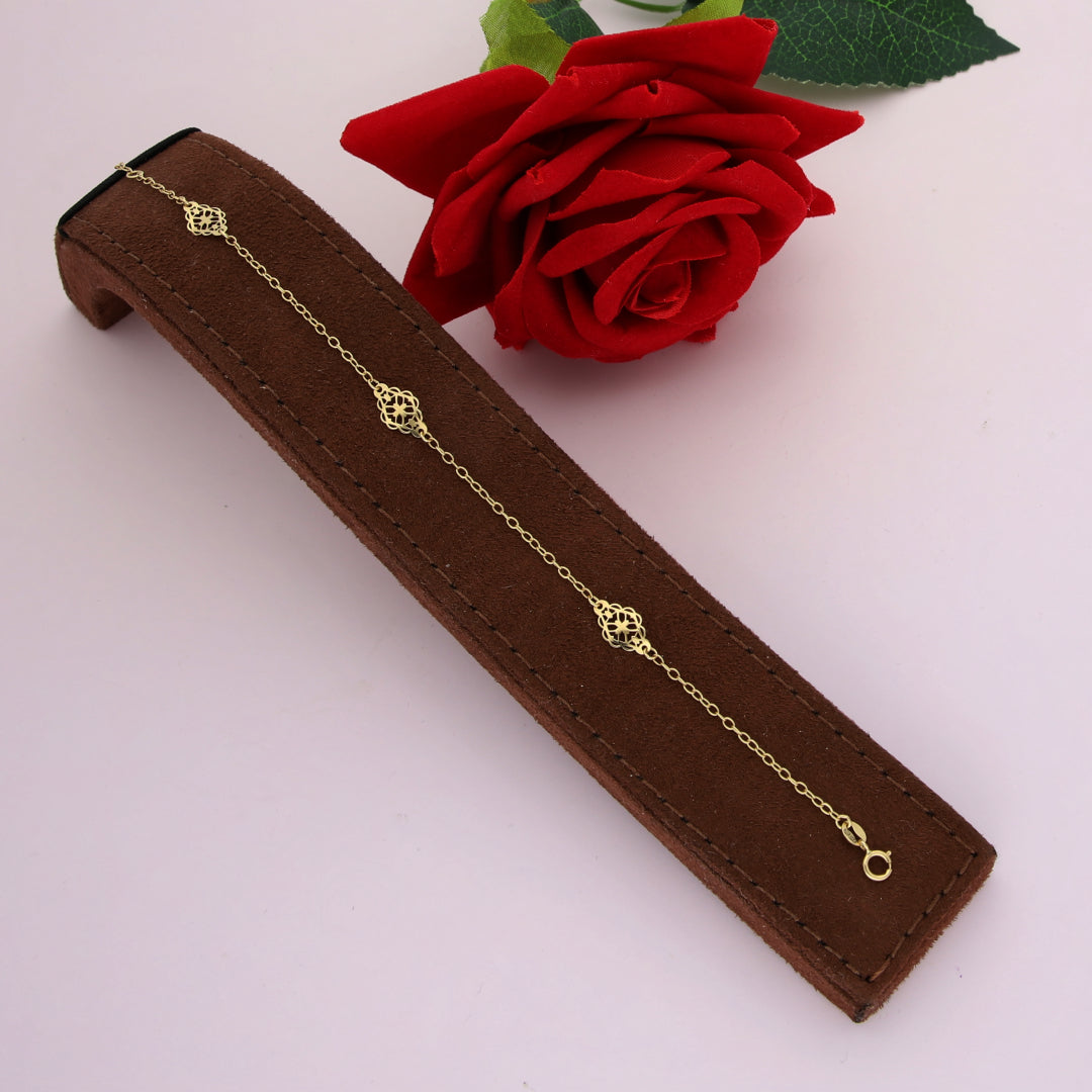 Gold Fancy Shaped Bracelet 18KT - FKJBRL18K9427