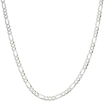 Sterling Silver 925 Figaro Chain - FKJCNSL9443