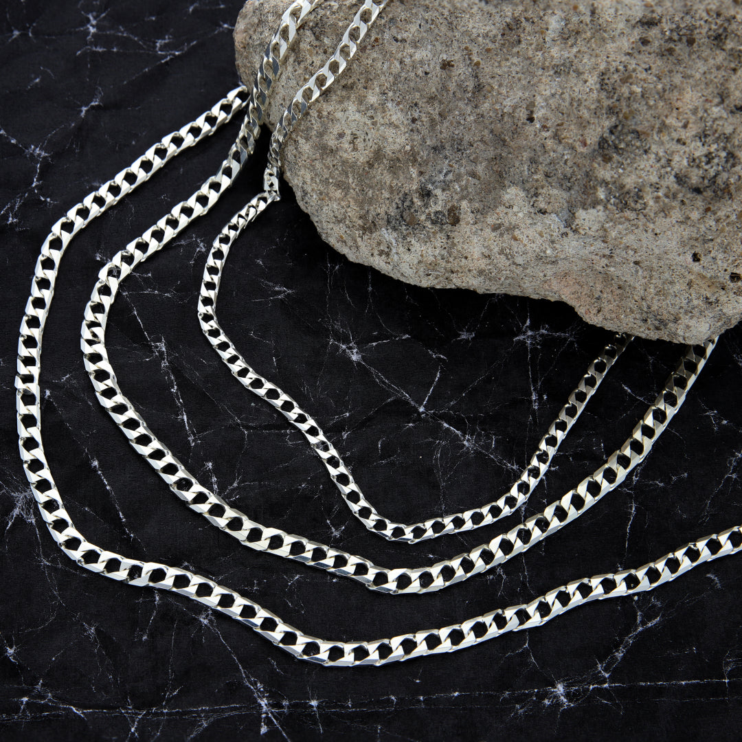 Sterling Silver 925 Curb Chain - FKJCNSL9439