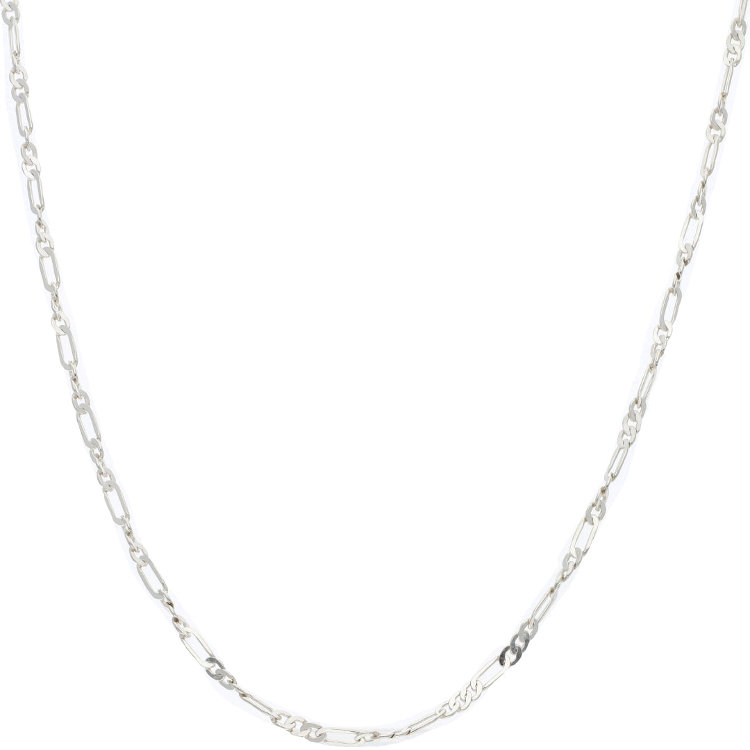 Sterling Silver 925 Figaro Chain - FKJCNSL9445