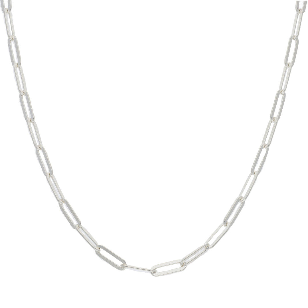 Sterling Silver 925 Paper Clip Chain - FKJCNSL9441