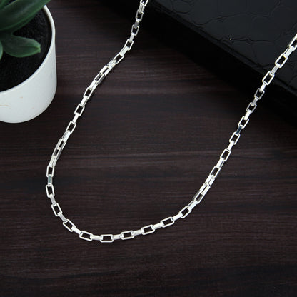 Sterling Silver 925 28 Inches Figaro Chain - FKJCNSL9447