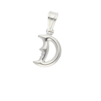 Sterling Silver 925 Half Moon Pendant - FKJPNDSL9516