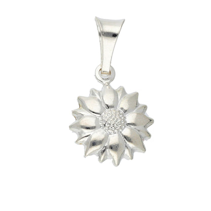 Sterling Silver 925 Flower Pendant - FKJPNDSL9522