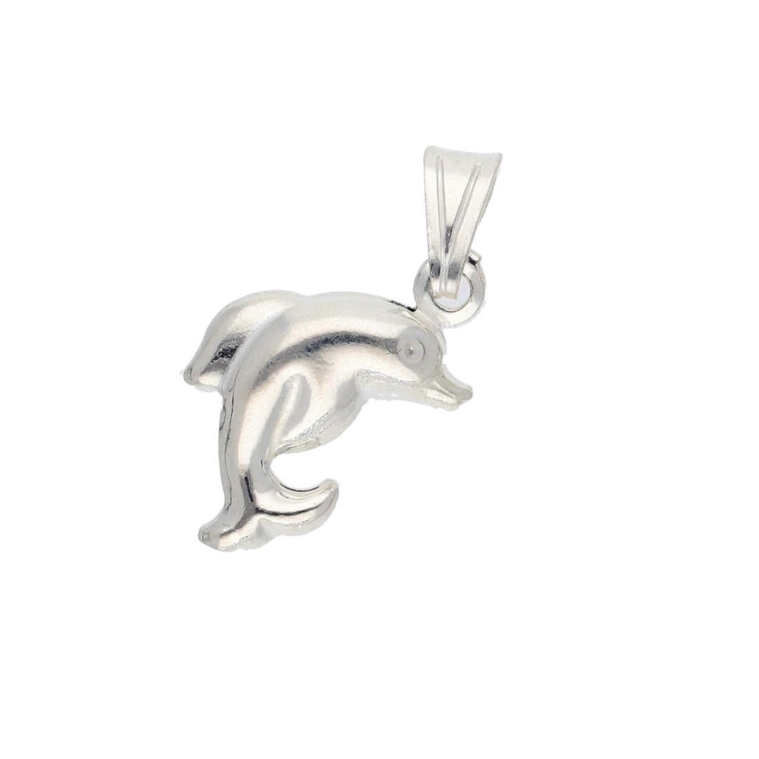 Sterling Silver 925 Dolphin Pendant - FKJPNDSL9527